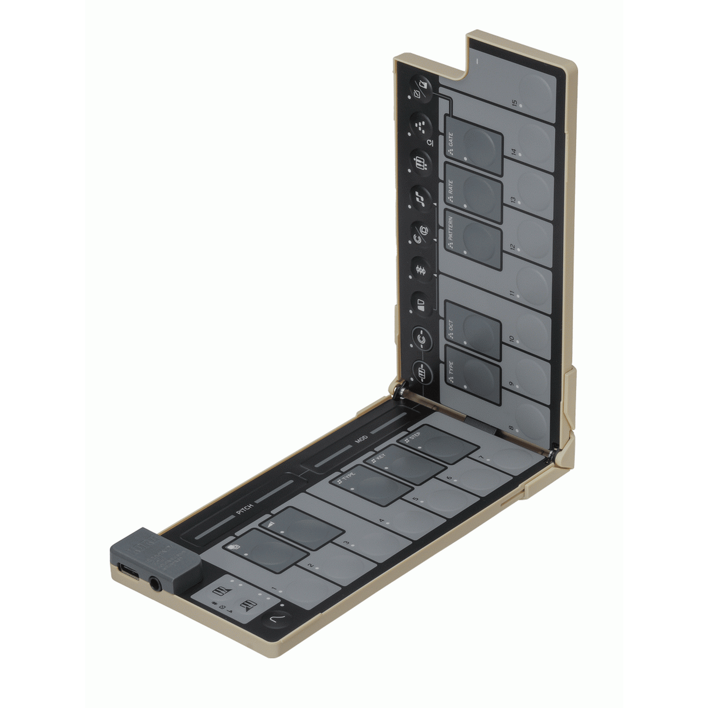 Korg nanoKEY Fold 25-Key Foldable MIDI Keyboard - Sand Beige from Joondalup Music Centre 4