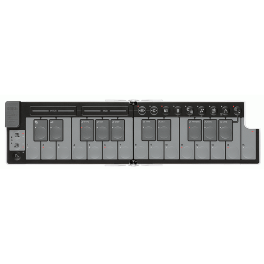 Korg nanoKEY Fold 25-Key Foldable MIDI Keyboard - White from Joondalup Music Centre