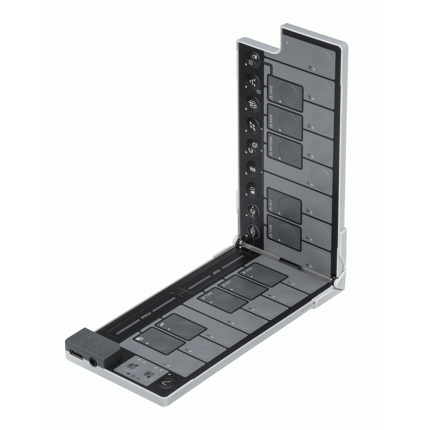 Korg nanoKEY Fold 25-Key Foldable MIDI Keyboard - White from Joondalup Music Centre 4