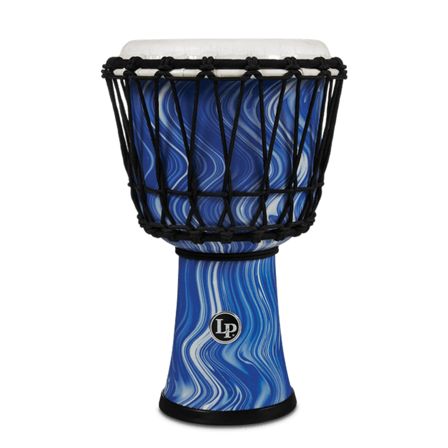 Latin Percussion LP 7 Rope Tuned Circle Djembe - Blue Marble