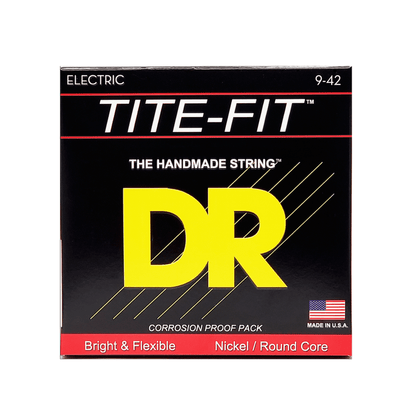 DR Tite-Fit Nickel Plated Electric Guitar Strings 9-42