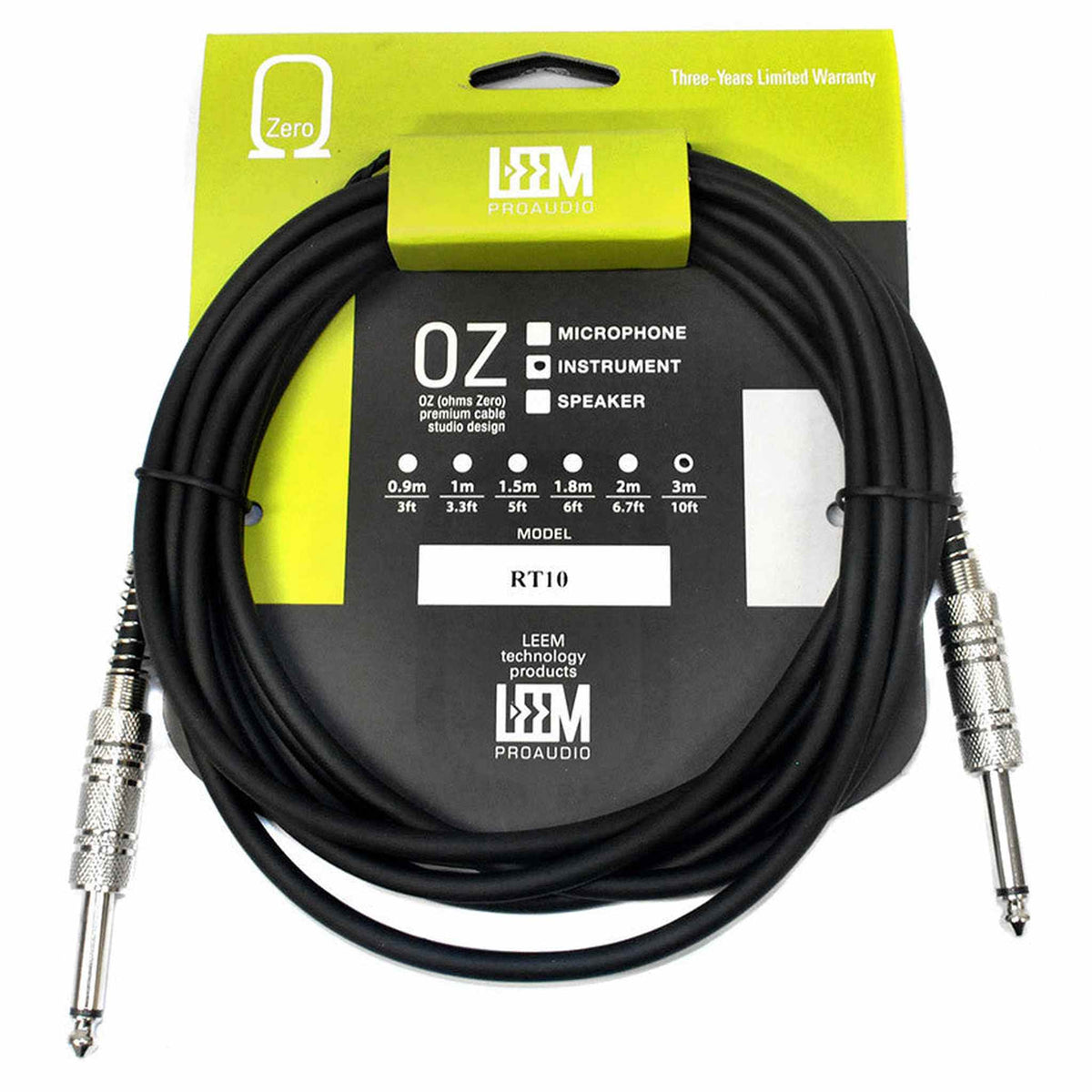 Leem Audio RT10 Instruent Cable - Joondalup Music Centre