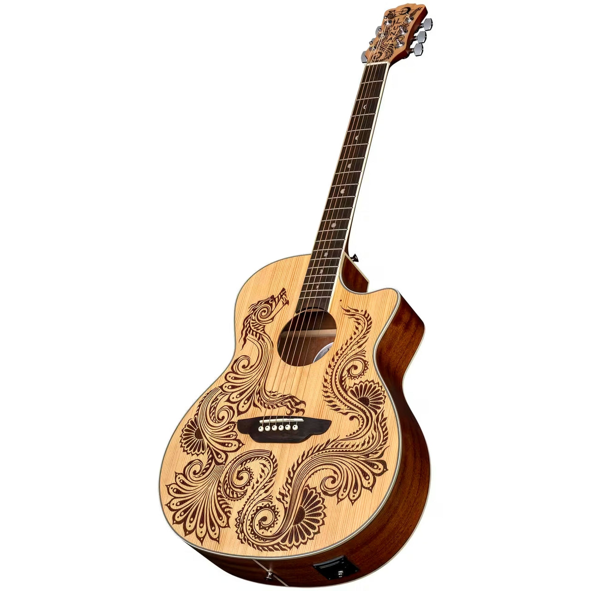 Luna Henna Dragon Electric Acoustic Guitar from Joondalup Music Centre 3
