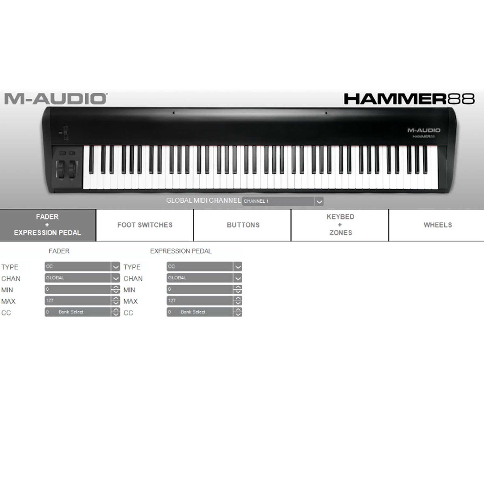 M-Audio Hammer 88 Note Fully Weighted MIDI Controller from Joondalup Music Centre 6
