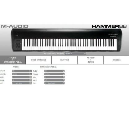 M-Audio Hammer 88 Note Fully Weighted MIDI Controller from Joondalup Music Centre 6