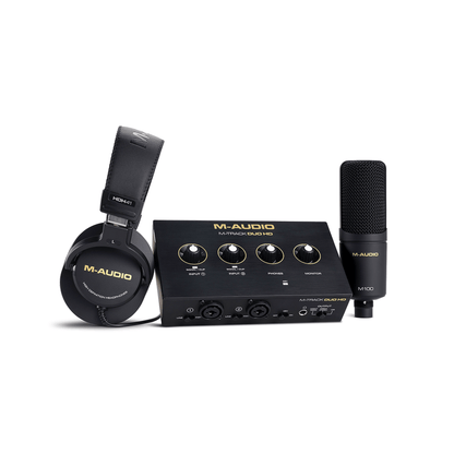 M-Audio M Track DUO HD Recording Pack w/Mic & H/Phones from Joondalup Music Centre