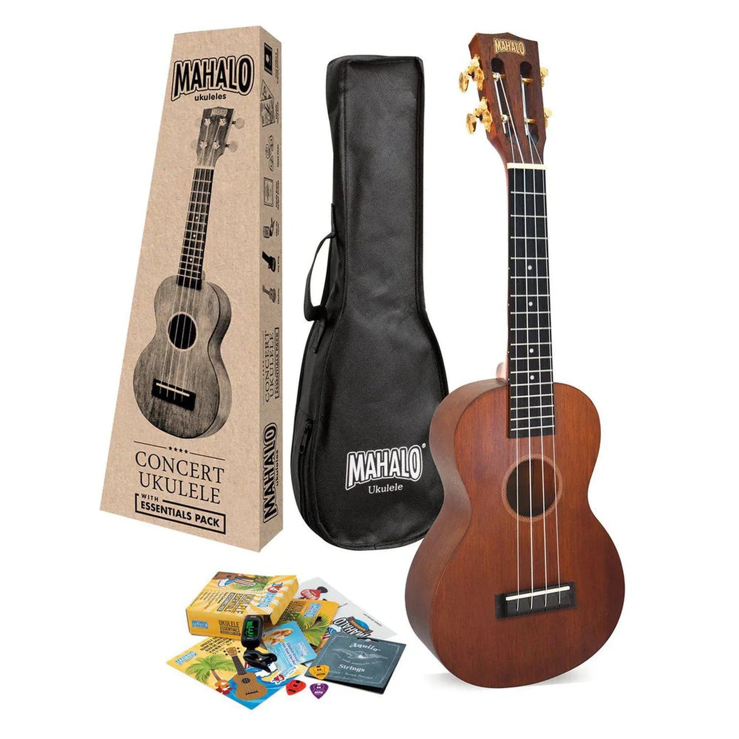 Mahalo Java Series Concert Ukulele Pack