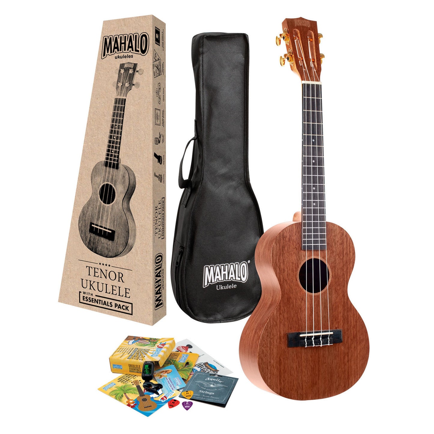Mahalo Java Series Tenor Ukulele Pack
