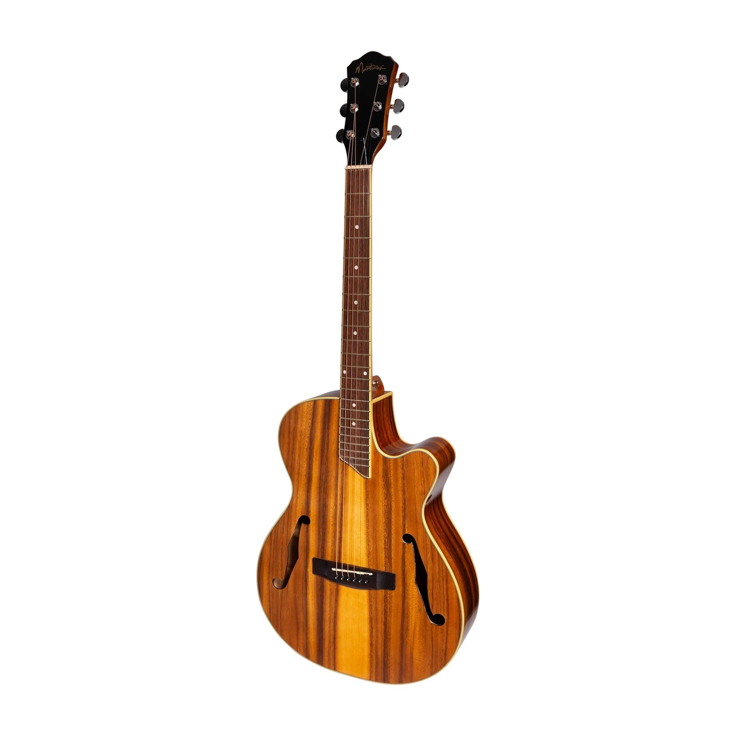 Martinez Jazz Hybrid Acoustic Guitar - Gloss Koa