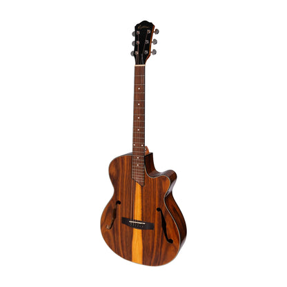Martinez Jazz Hybrid Acoustic Guitar - Gloss Rosewood