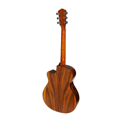 Martinez Jazz Hybrid Acoustic Guitar - Gloss Rosewood