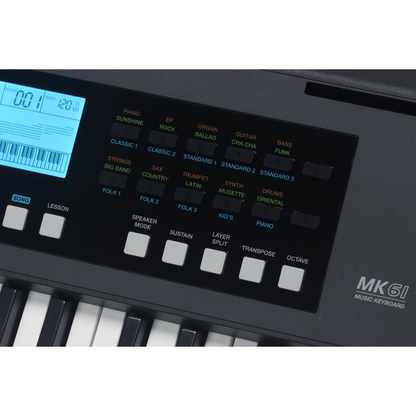 Medeli MK61 61 Key Portable Keyboard closeup