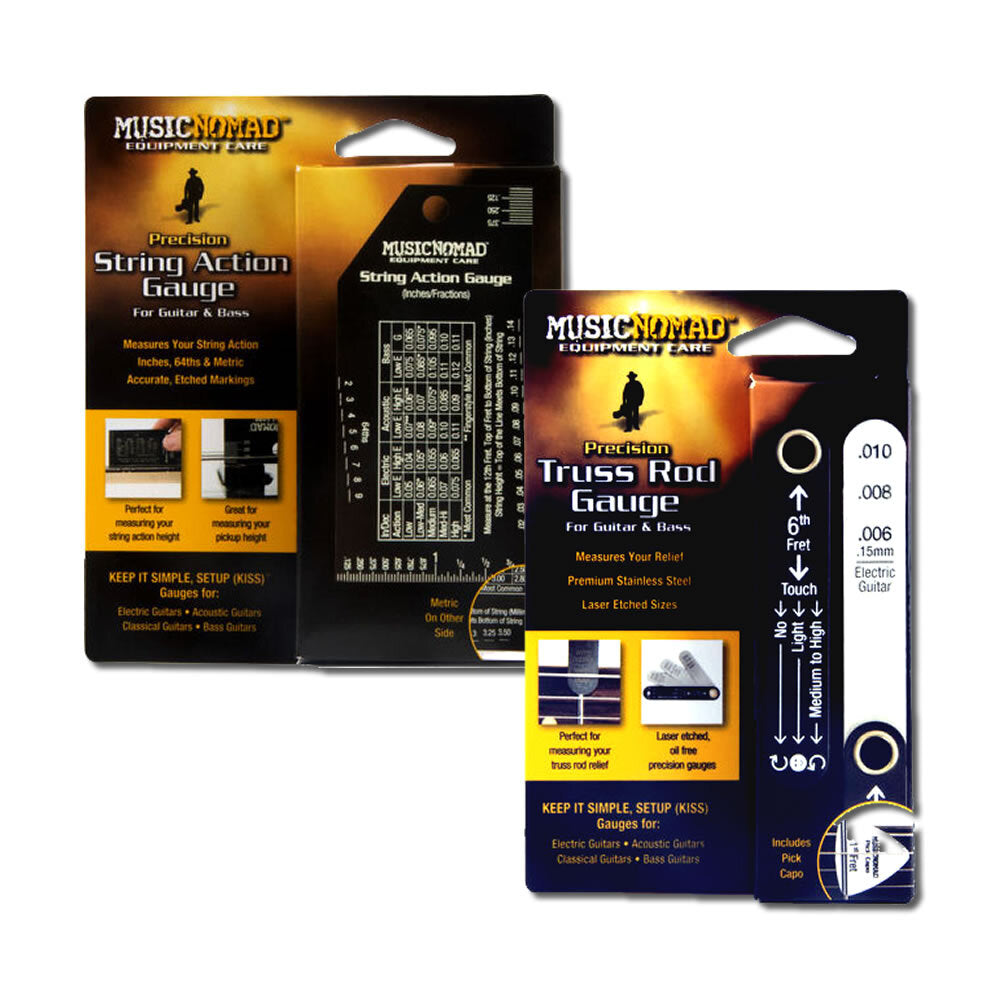 Music Nomad Truss Rod Gauge & String Action Gauge Bundle