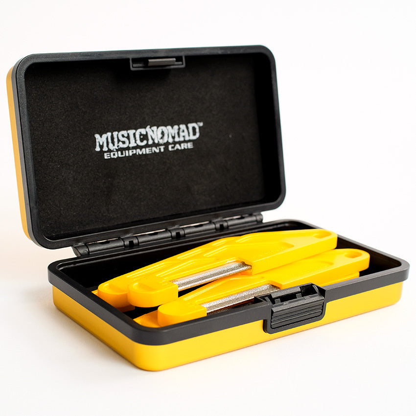 Music Nomad Electric Guitar Diamond Coated Nut File Set - Super Light Strings (6-Pce)