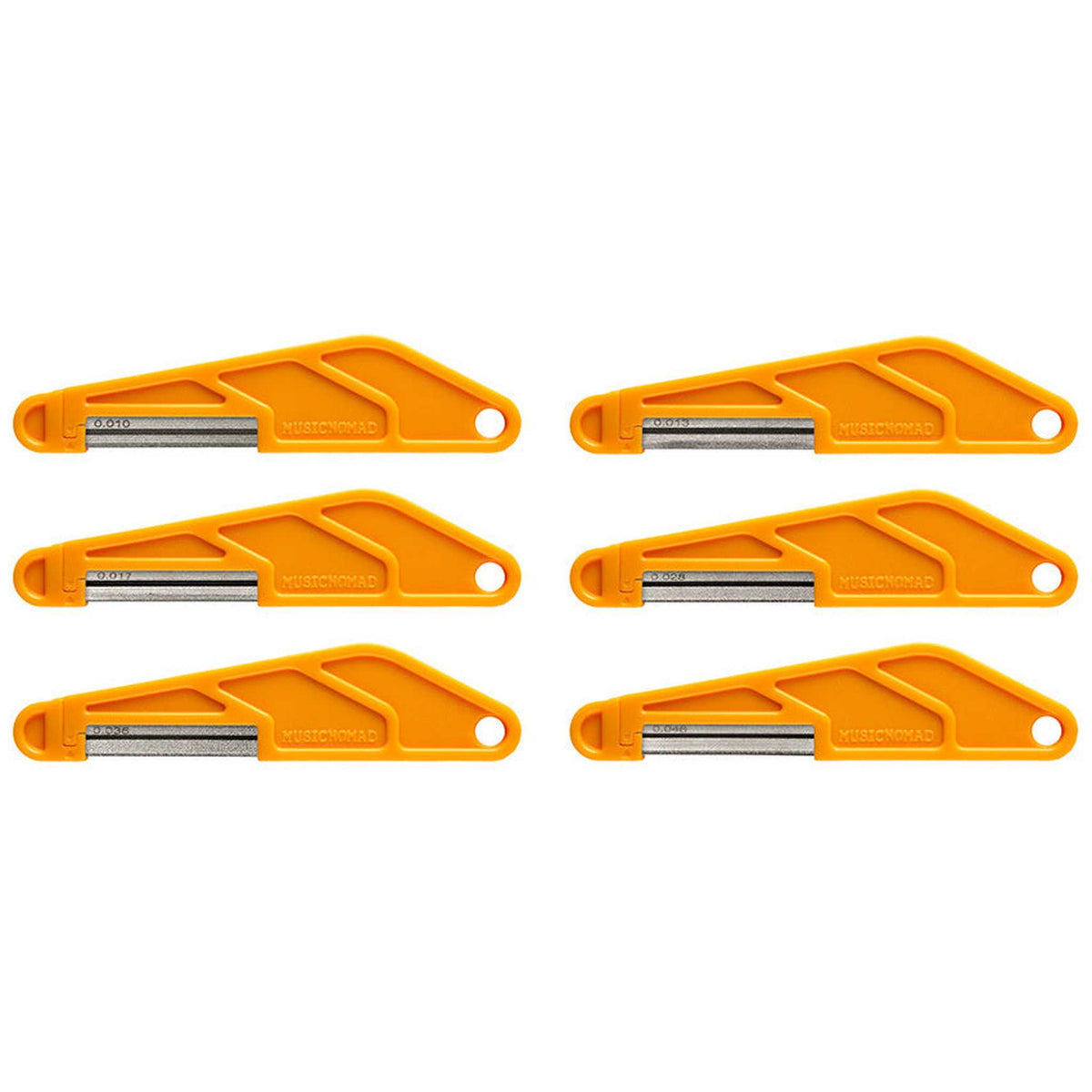 Music Nomad Electric Guitar Diamond Coated Nut File Set -Light Strings (6-Pce)