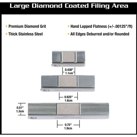 Music Nomad Diamond U-File Fret Levelers (3-pk)