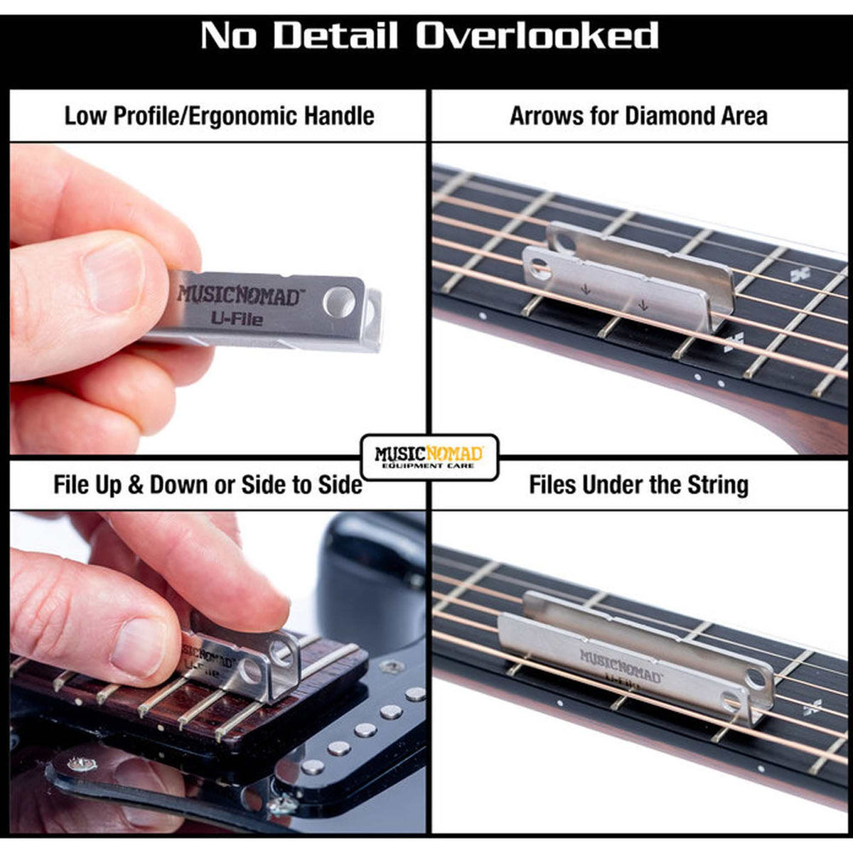 Music Nomad Diamond U-File Fret Levelers (3-pk)
