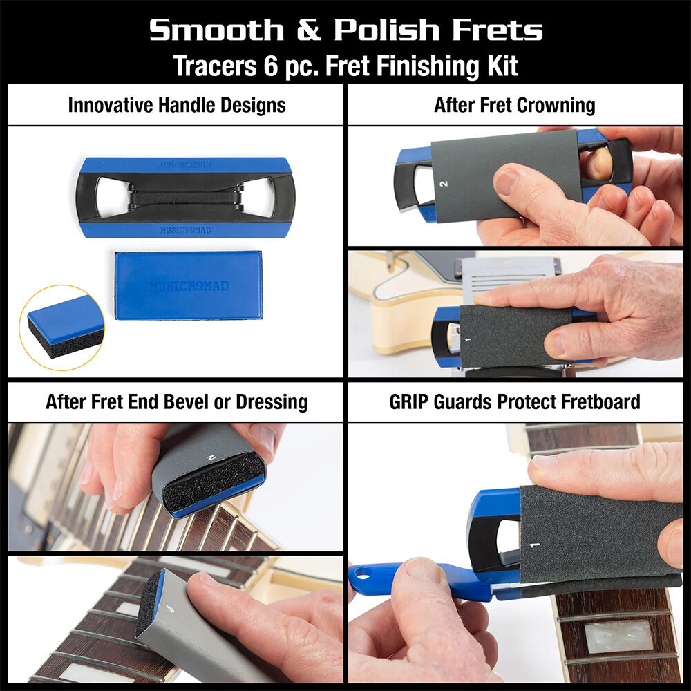 Music Nomad Premium Guitar Tech Fret Tool Set (18-Pce)