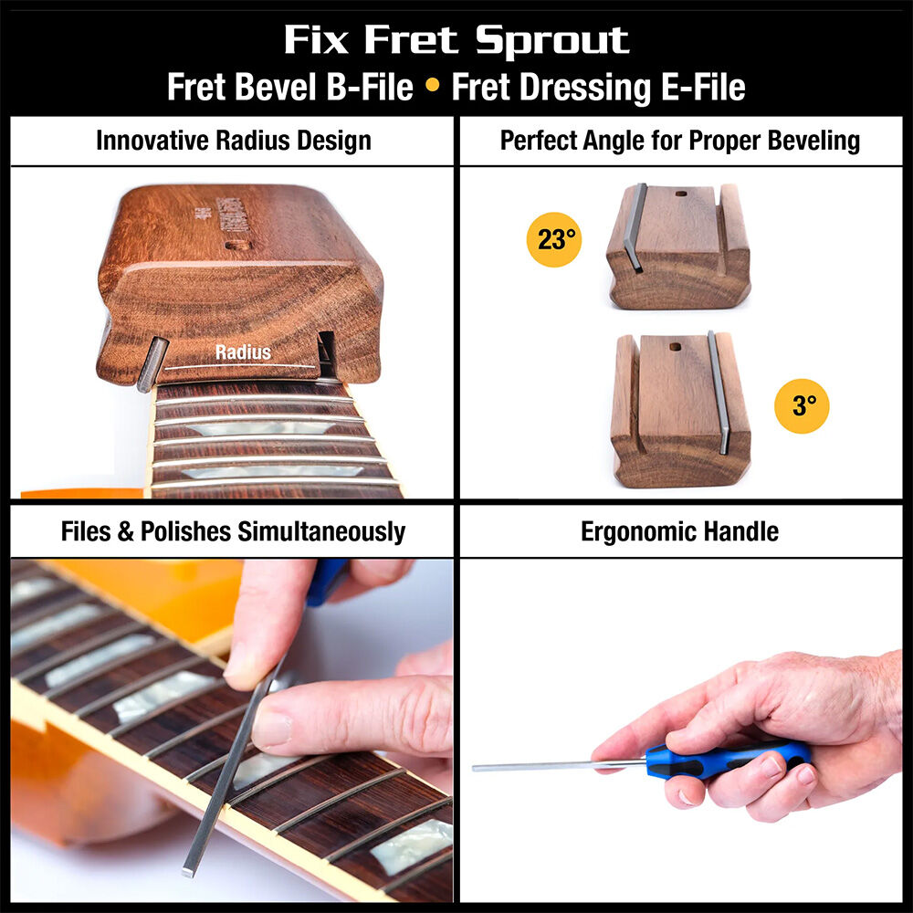 Music Nomad Premium Guitar Tech Fret Tool Set (18-Pce)
