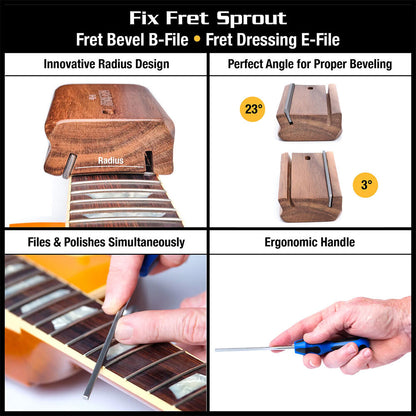 Music Nomad Premium Guitar Tech Fret Tool Set (18-Pce)