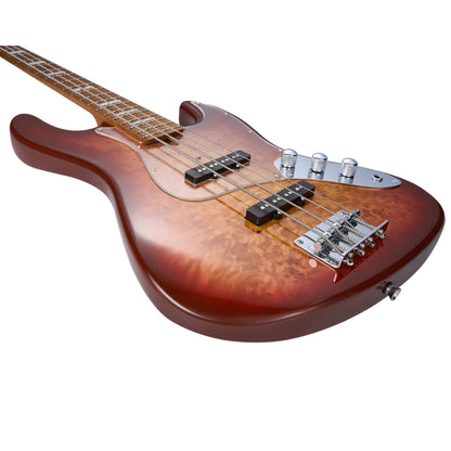 Mooer MBJ420 J-Style Electric Bass Guitar – Red Burst