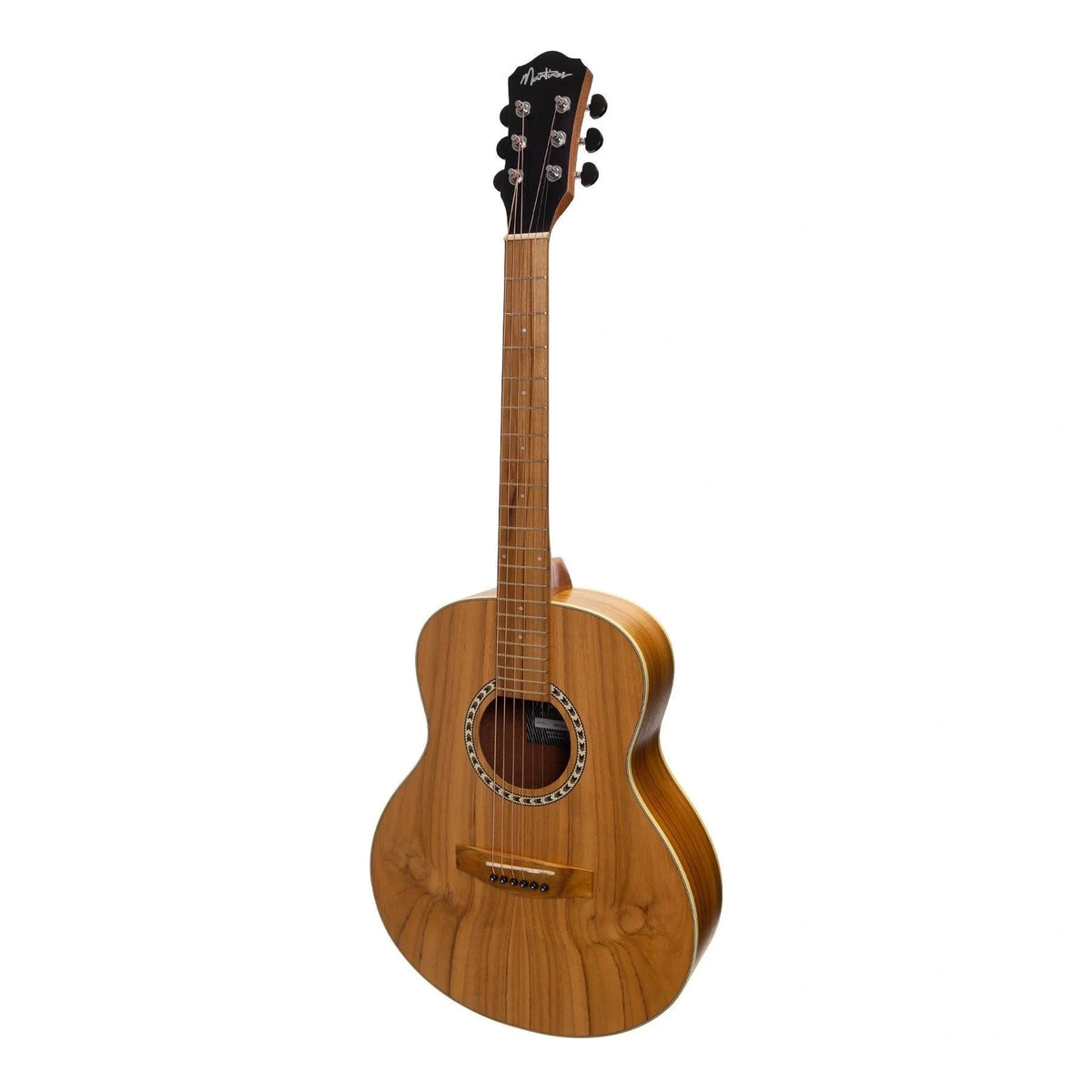 Martinez Acoustic-Electric Short Scale Guitar - Jati-Teakwood