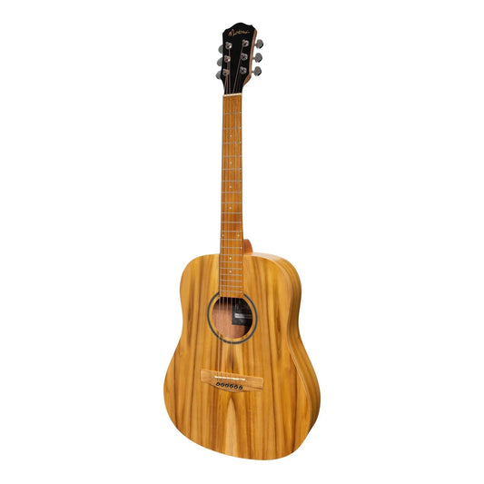 Martinez Acoustic Middy Traveller Guitar- Jati-Teakwood-ACOUSTIC GUITAR-Joondalup Music Centre