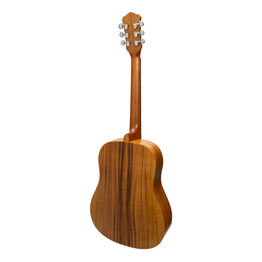 Martinez Acoustic Middy Traveller Guitar - Koa