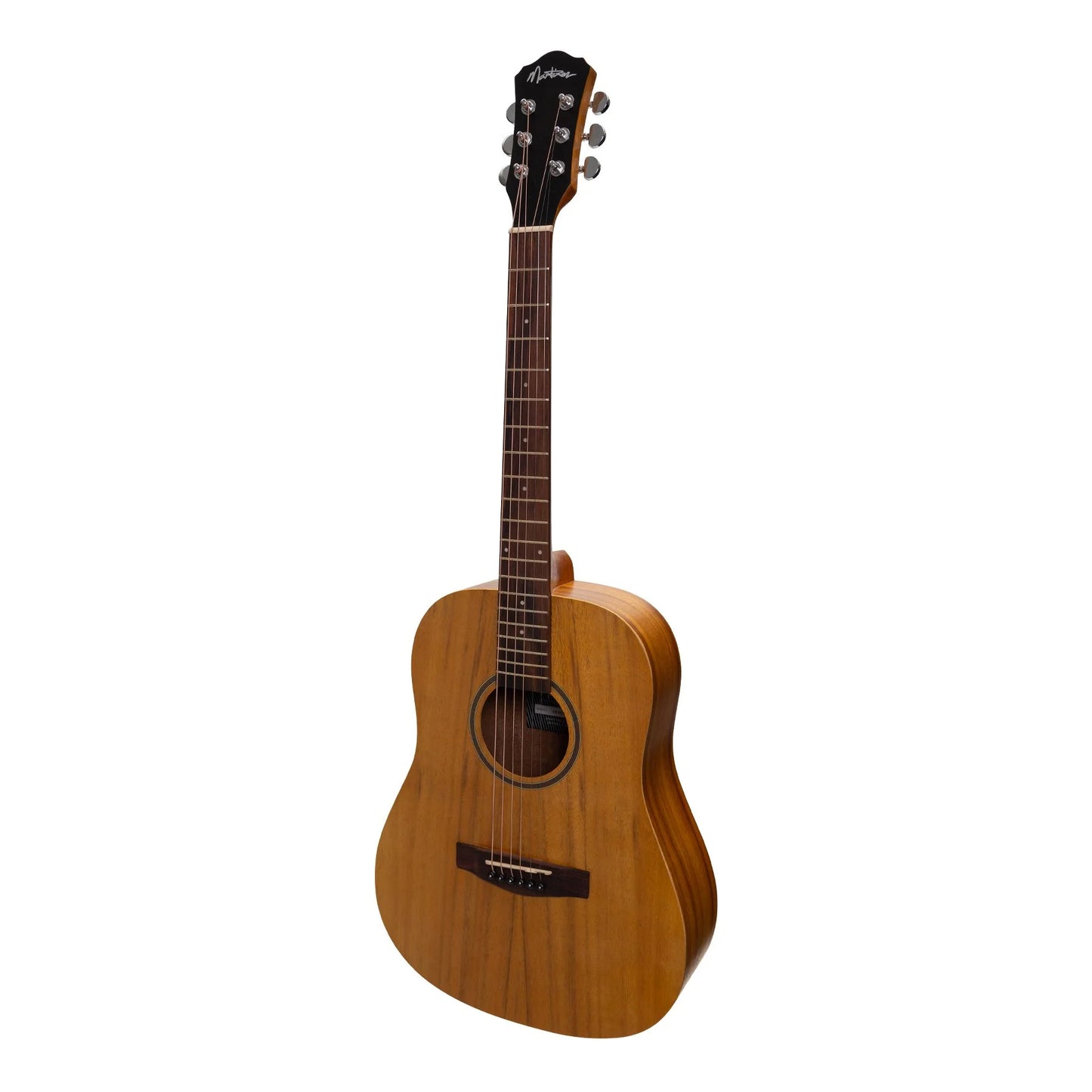 Martinez Acoustic Middy Traveller Guitar - Koa