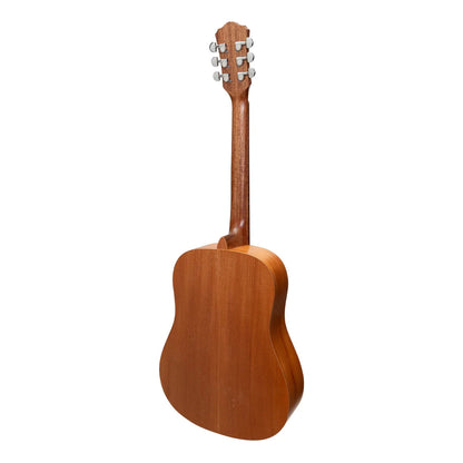 Martinez Acoustic Middy Traveller Guitar - Mahogany