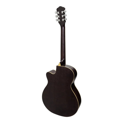 Martinez Jazz Hybrid Acoustic Guitar - Black Matte