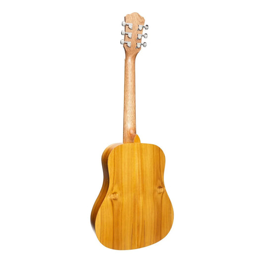 Martinez Babe 3/4 Traveller Left Handed Acoustic-Electric Guitar - Jati Teakwood - ACOUSTIC GUITAR - [shop-name]