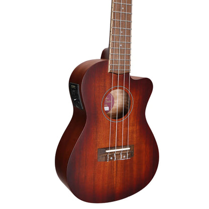 Martinez 'Southern Belle 6 Series' Mahogany Solid Top Concert Ukulele W/Case - Sunburst - UKULELE - [shop-name]