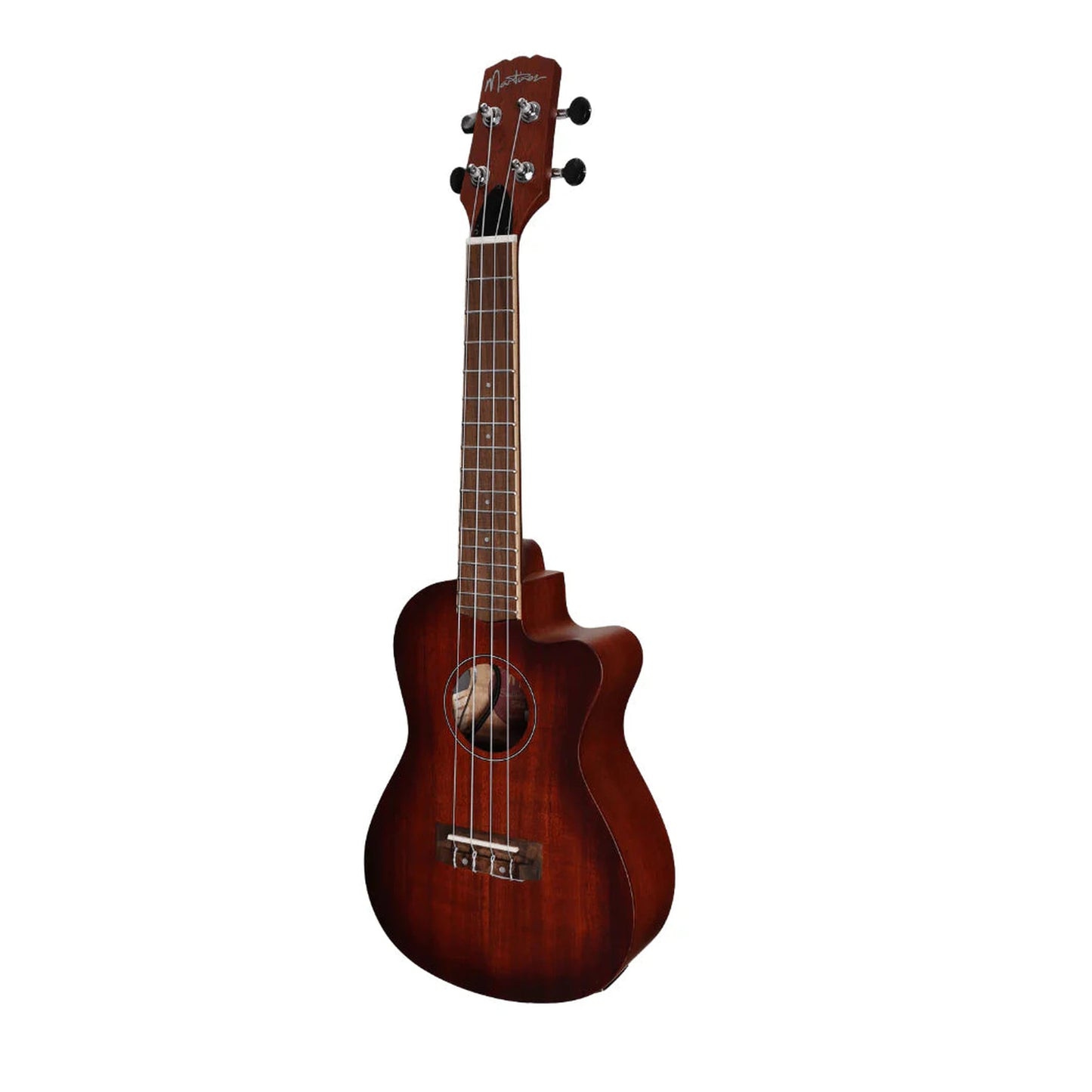 Martinez 'Southern Belle 6 Series' Mahogany Solid Top Concert Ukulele W/Case - Sunburst - UKULELE - [shop-name]