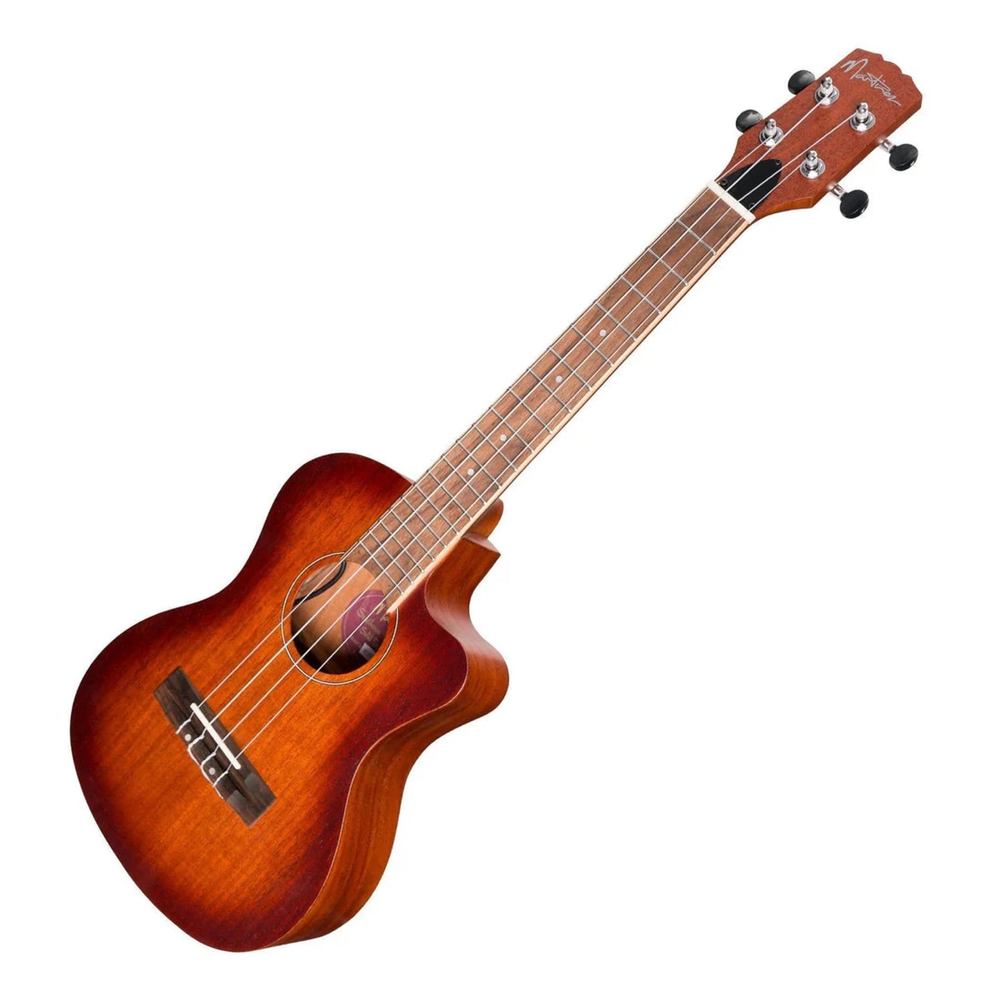 Martinez 'Southern Belle 6 Series' Mahogany Solid Top Tenor Ukulele W/Case - Sunburst - UKULELE - [shop-name]