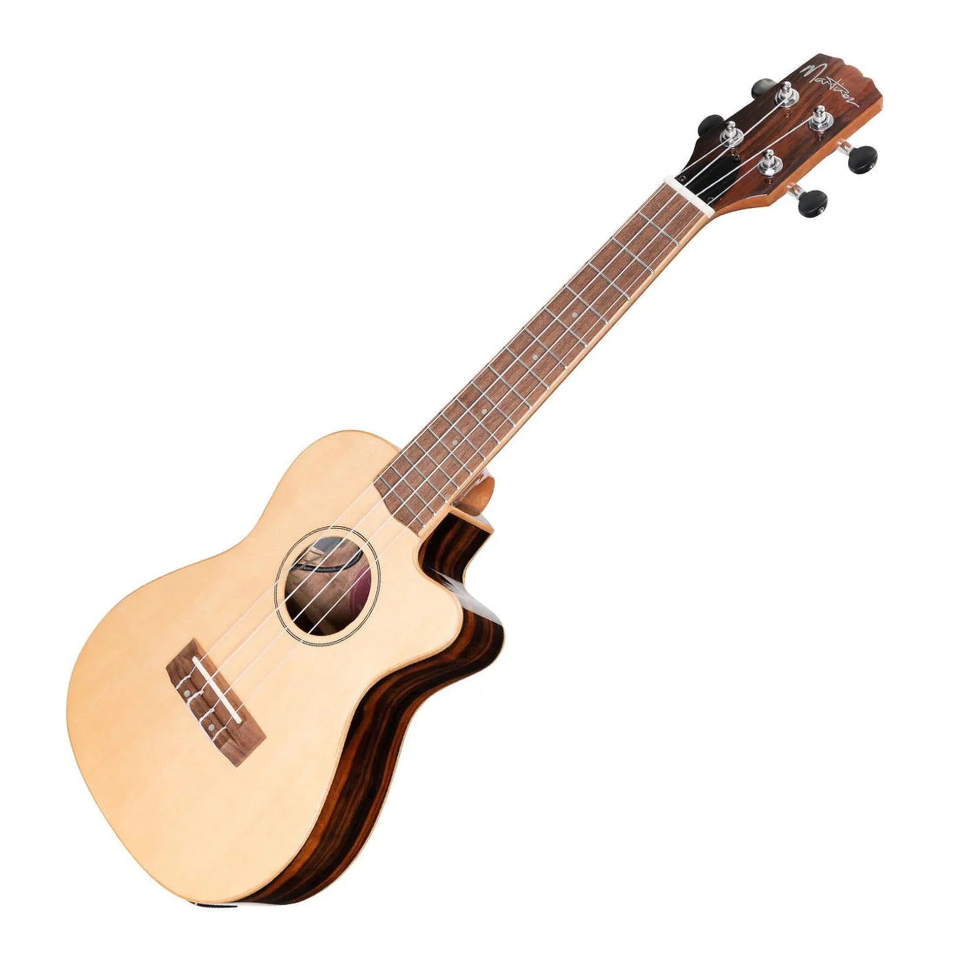 Martinez 'Southern Belle 7 Series' Spruce Solid Top Concert Ukulele W/Case - UKULELE - [shop-name]