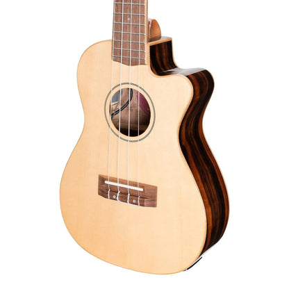 Martinez 'Southern Belle 7 Series' Spruce Solid Top Concert Ukulele W/Case - UKULELE - [shop-name]