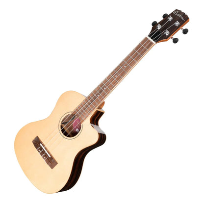 Martinez 'Southern Belle 7 Series' Spruce Solid Top Tenor Ukulele W/Case - UKULELE - [shop-name]