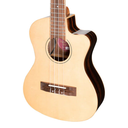 Martinez 'Southern Belle 7 Series' Spruce Solid Top Tenor Ukulele W/Case - UKULELE - [shop-name]