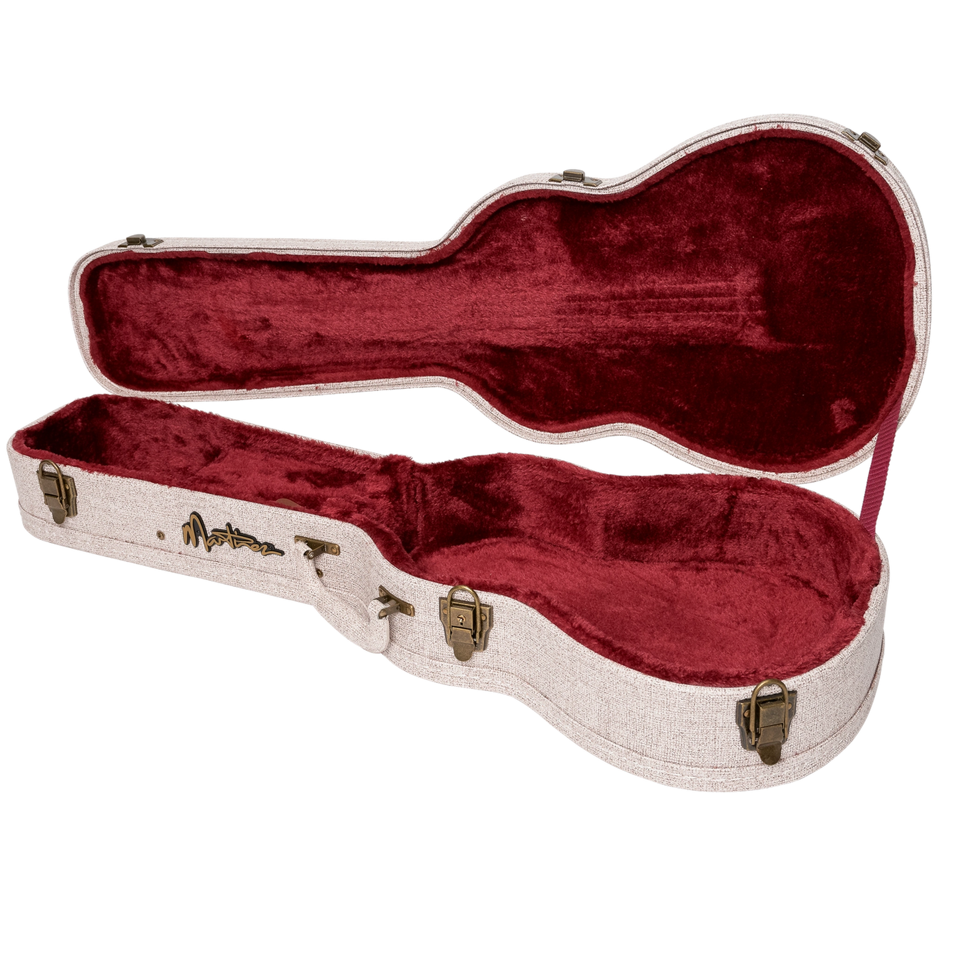 Martinez 'Southern Belle' Deluxe Shaped Tenor Ukulele Hard Case - Paisley Brown - BAG/ CASE - [shop-name]