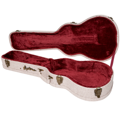 Martinez 'Southern Belle' Deluxe Shaped Tenor Ukulele Hard Case - Paisley Brown - BAG/ CASE - [shop-name]