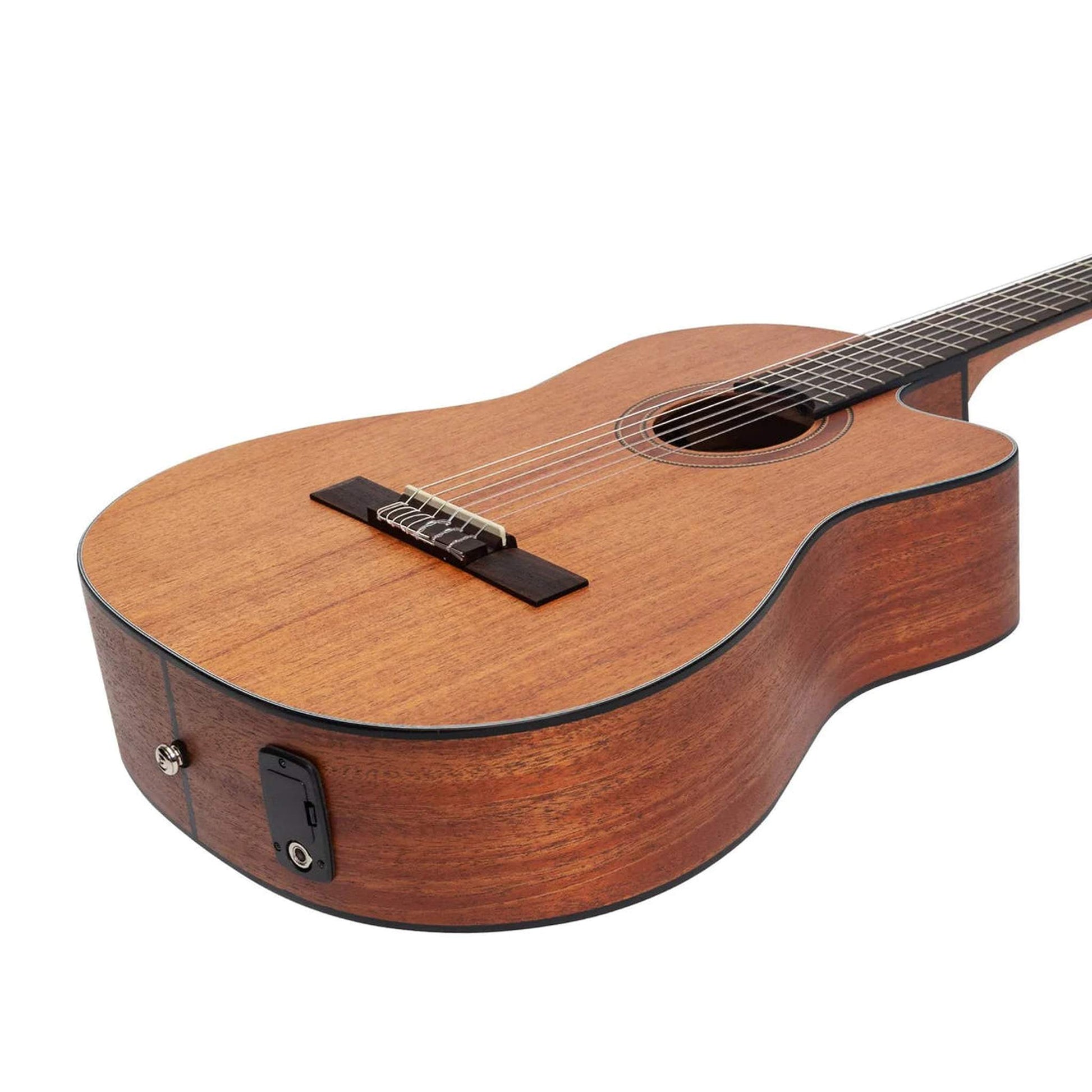 Martinez MNCC-15S-MOP Solid Mahoany Top Classical Guitar w/ Pickup  from Joondalup Music Centre 4