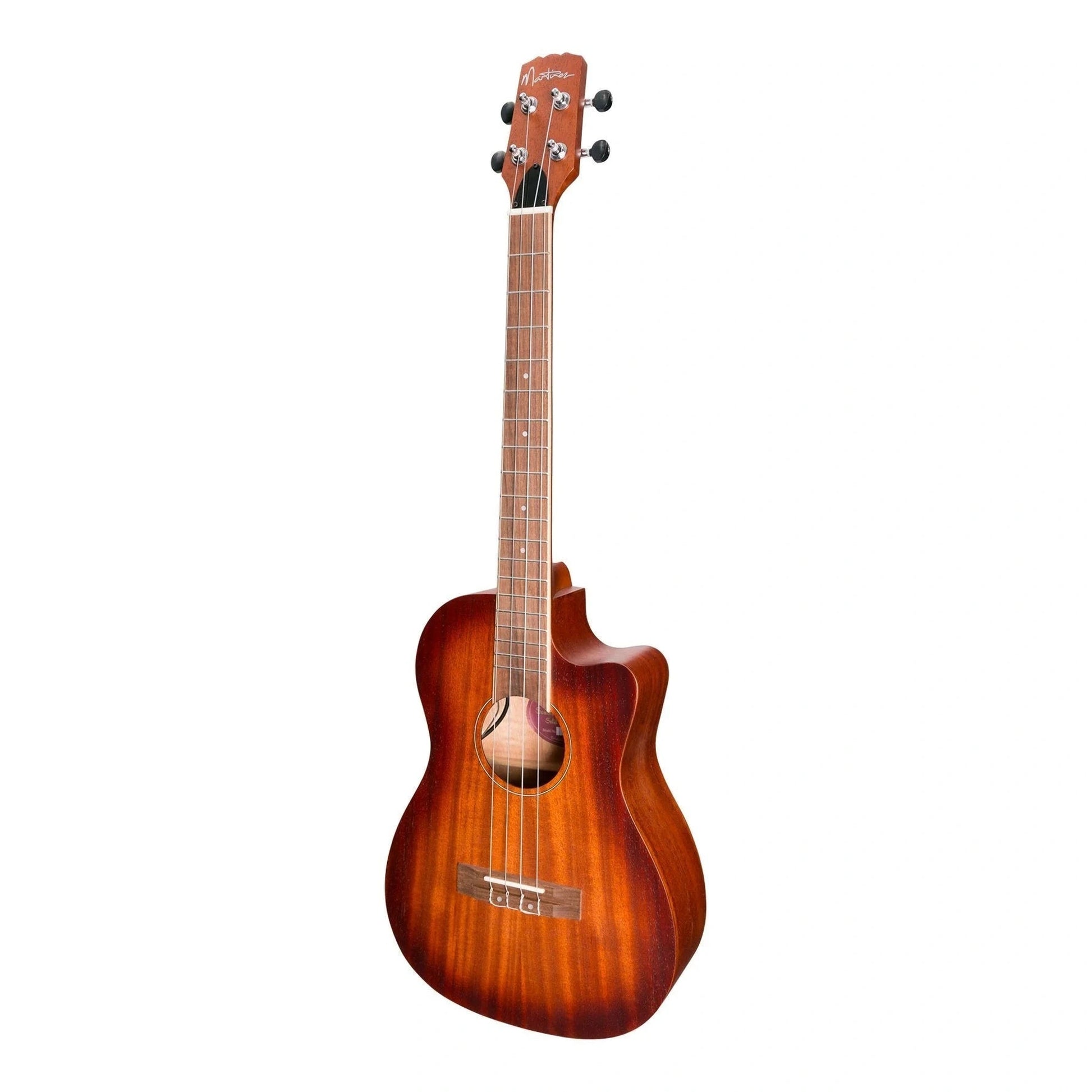 Martinez 'Southern Belle 6 Series' Mahogany Solid Top Electric Baritone Ukulele W/Case  -Sunburst from Joondalup Music Centre