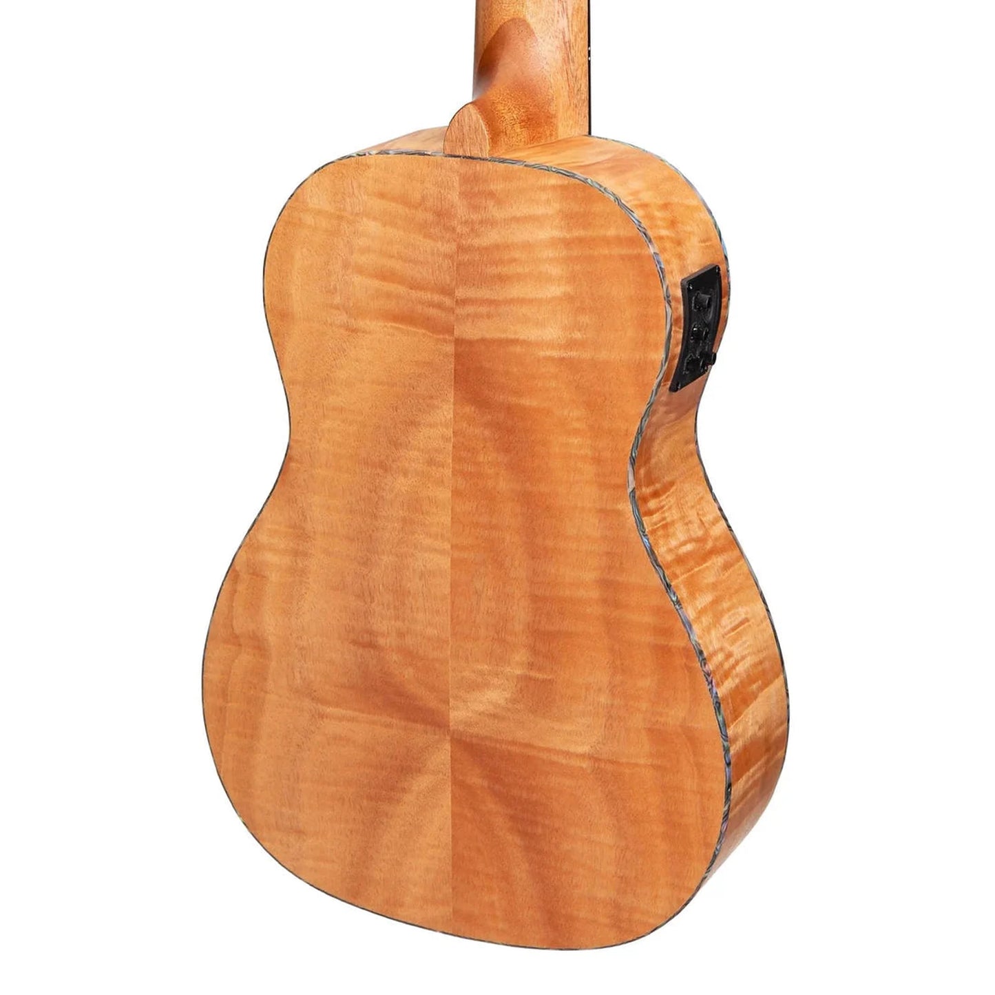 Mojo Flamed Okoume 30" Electric Bass Ukulele - Natural Flamed Okoume