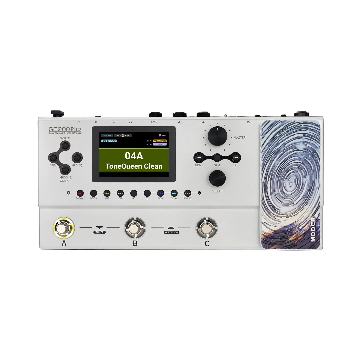 Mooer GE-200 Plus Guitar Multi-Effects Processor - White
