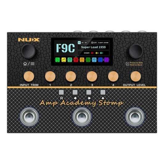 NU-X Monarch Series Amp Academy 3-Footswitch Stomp Compact Modeler from Joondalup Music Centre