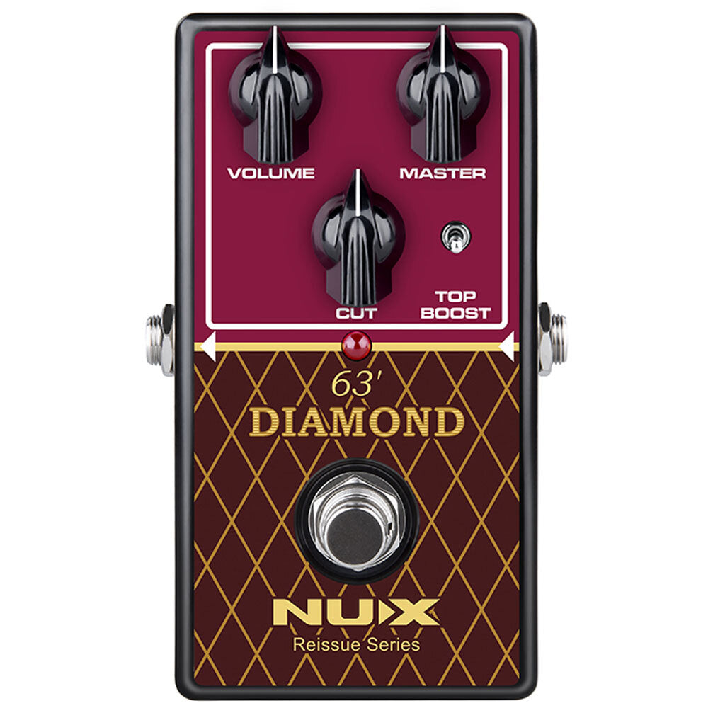 NU-X Reissue Series 63' Diamond Overdrive Effects Pedal - Joondalup Music Centre