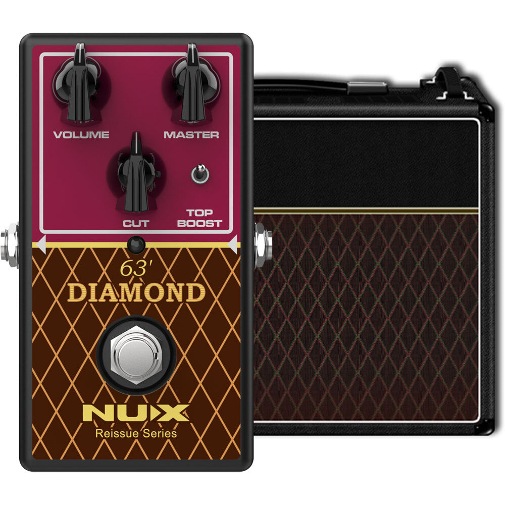 NU-X Reissue Series 63' Diamond Overdrive Effects Pedal - Joondalup Music Centre