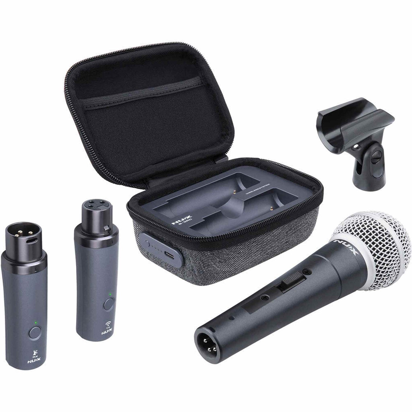 NU-X B3RC Digital 2.4GHz Wireless Microphone System Bundle