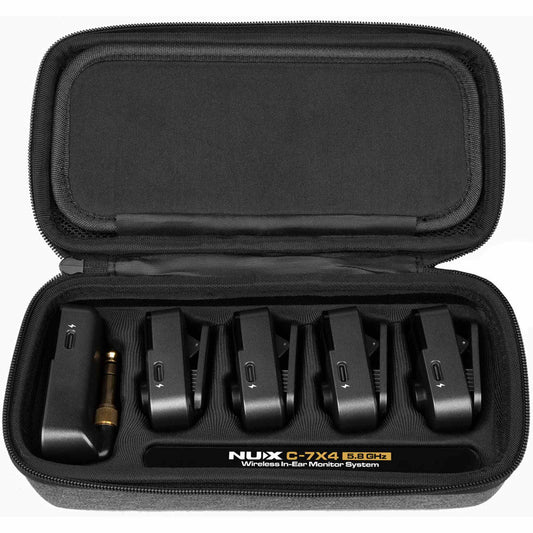 NU-X C7RCX4 Stereo 5.8 GHz Wireless In-Ear Monitoring System (4-Receivers)